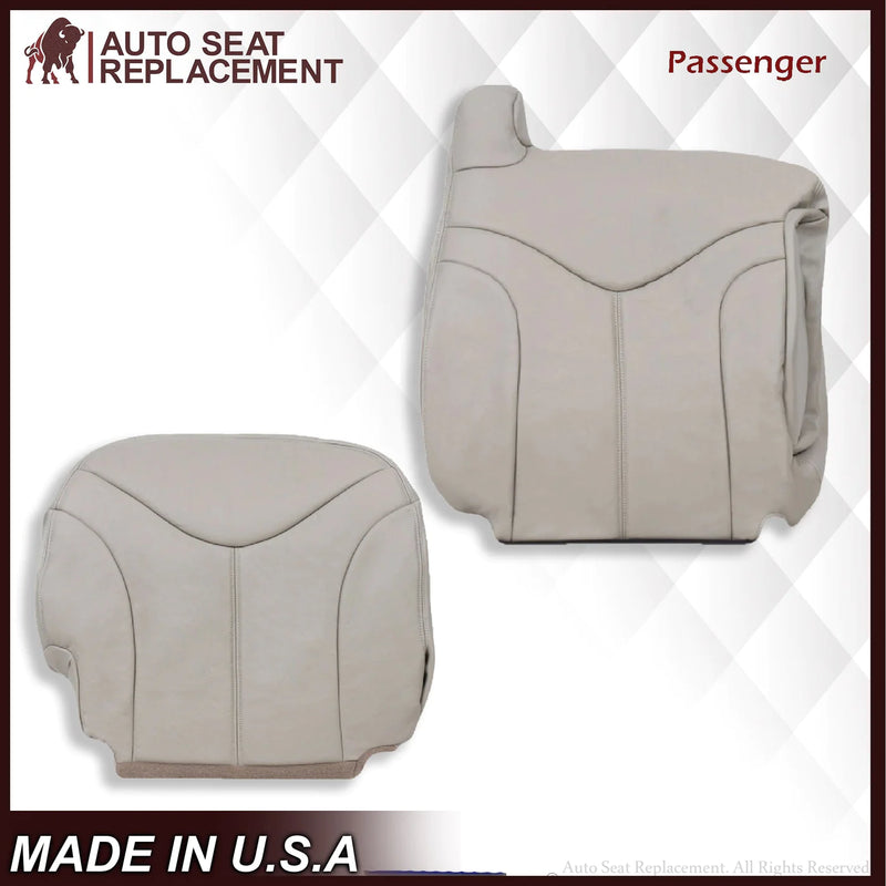 2000-2002 GMC Yukon XL 2nd Row Captain Seat 50/50 Seat Cover in Shale Tan: Choose From Variation - Auto Seat Replacement