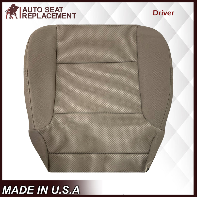 2014 2015 2016 2017 2018 2019 Chevy Silverado & GMC Sierra WORK TRUCK Cloth Fabric Seat Cover Replacement in Dune Tan, Dark Ash Gray, OR Jet Black