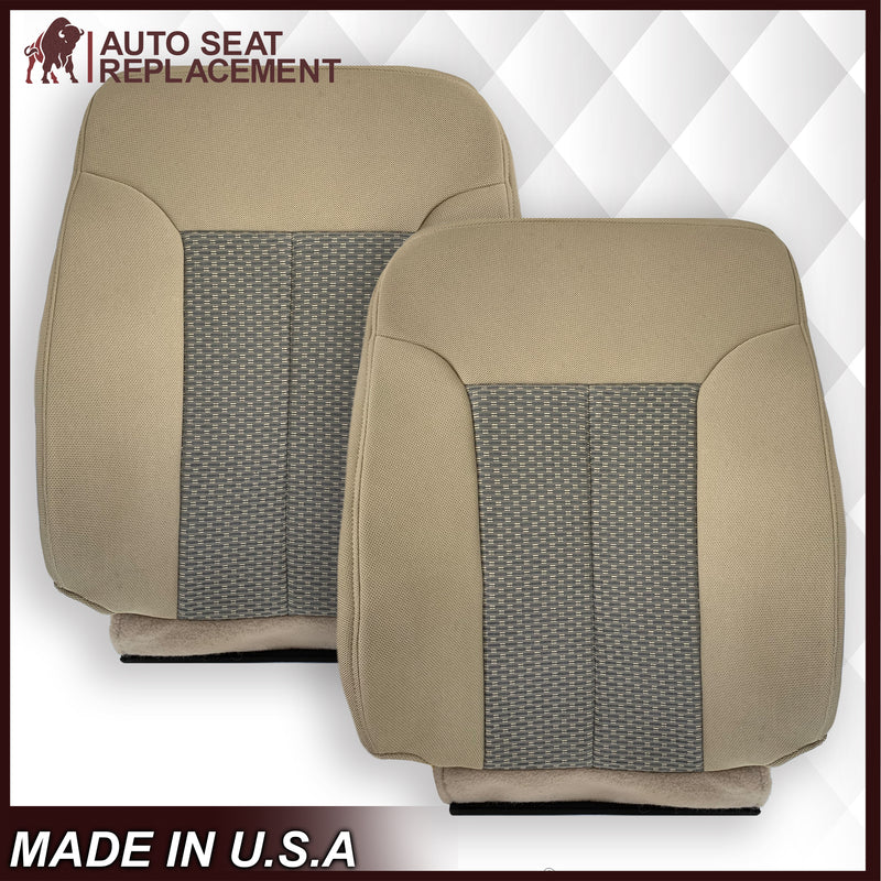 2011 2012 2013 2014 Ford F250 F350 F450 F550 XLT Truck Cloth Seat Cover In Tan: Choose Your Pieces - Auto Seat Replacement