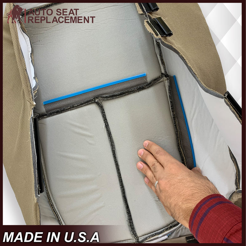 2011 2012 2013 2014 Ford F250 F350 F450 F550 XLT Truck Cloth Seat Cover In Tan: Choose Your Pieces - Auto Seat Replacement