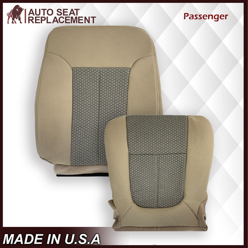 2011 2012 2013 2014 Ford F250 F350 F450 F550 XLT Truck Cloth Seat Cover In Tan: Choose Your Pieces - Auto Seat Replacement