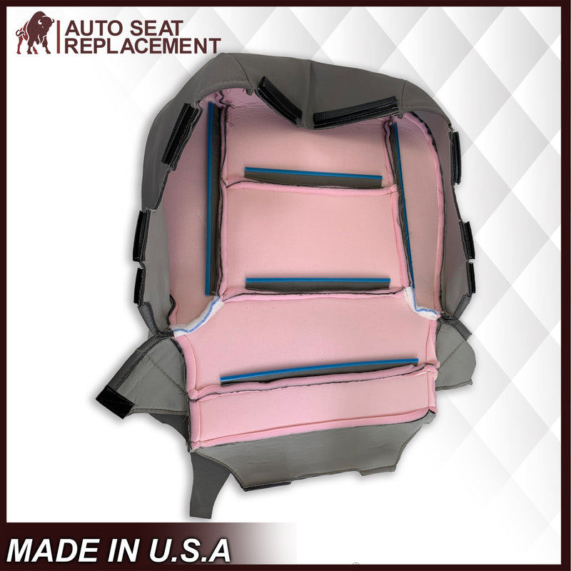 2014 2015 2016 2017 2018 2019 Chevy Silverado & GMC Sierra Cloth Fabric Seat Cover Replacement in Dune Tan OR Dark Ash Gray