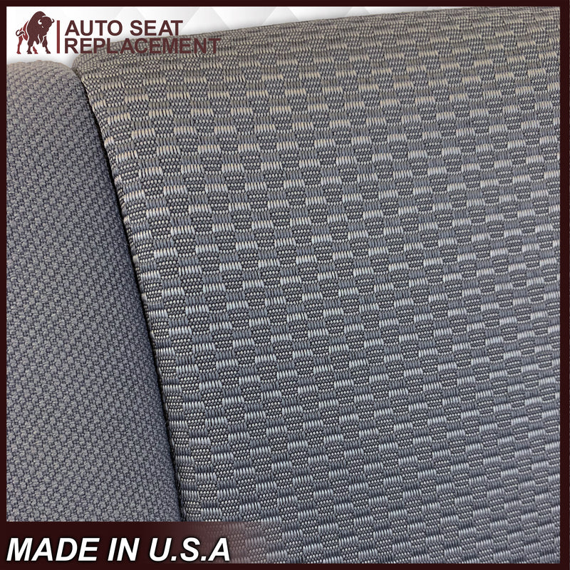 2014 2015 2016 2017 2018 2019 Chevy Silverado & GMC Sierra Cloth Fabric Seat Cover Replacement in Dune Tan OR Dark Ash Gray