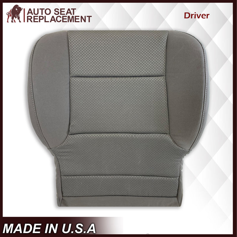 2014 2015 2016 2017 2018 2019 Chevy Silverado & GMC Sierra Cloth Fabric Seat Cover Replacement in Dune Tan OR Dark Ash Gray