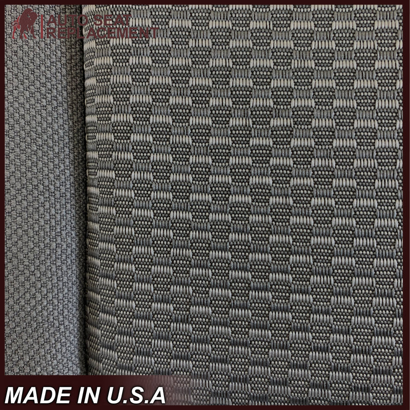 2014 2015 2016 2017 2018 2019 Chevy Silverado & GMC Sierra Cloth Fabric Seat Cover Replacement in Dune Tan OR Dark Ash Gray