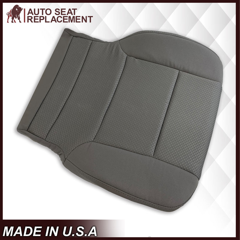 2014 2015 2016 2017 2018 2019 Chevy Silverado & GMC Sierra Cloth Fabric Seat Cover Replacement in Dune Tan OR Dark Ash Gray