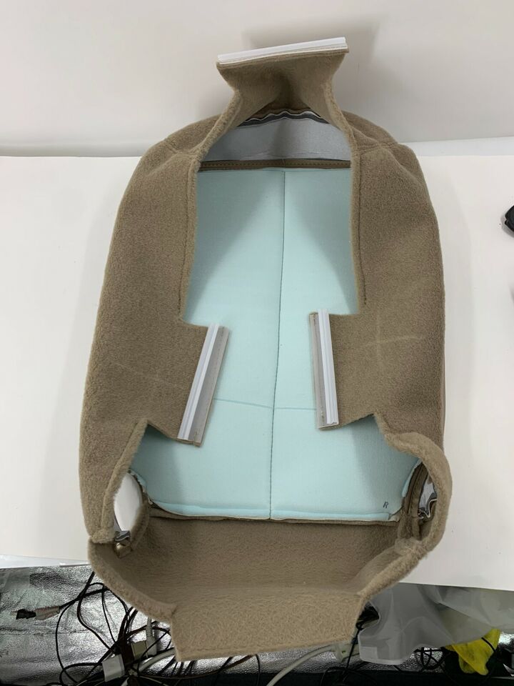 2001 - 2010 Ford F250 Lariat Jump/Middle/Console Seat Cover In Medium Parchment Tan - Auto Seat Replacement