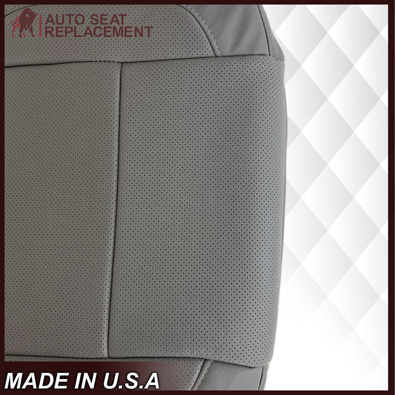 2014 2015 2016 2017 2018 2019 Chevy Silverado Tahoe Suburban & GMC Yukon PERFORATED Leather Seat Cover Replacement in Black, Gray, or Tan - Auto Seat Replacement