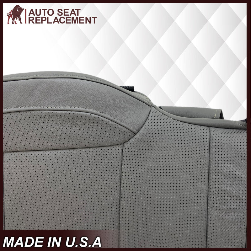 2014 2015 2016 2017 2018 2019 Chevy Silverado Tahoe Suburban & GMC Yukon PERFORATED Leather Seat Cover Replacement in Black, Gray, or Tan - Auto Seat Replacement
