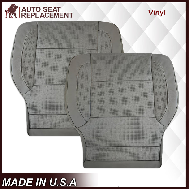 2014 2015 2016 2017 2018 2019 Chevy Silverado Tahoe Suburban & GMC Yukon PERFORATED Leather Seat Cover Replacement in Black, Gray, or Tan - Auto Seat Replacement