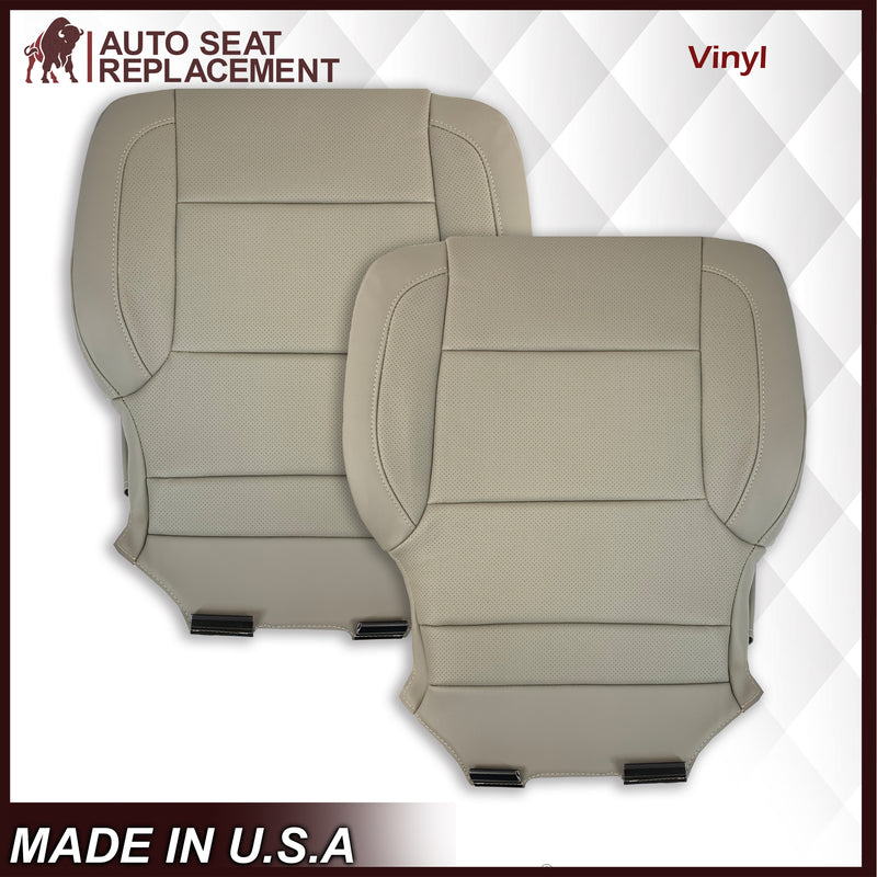 2014 2015 2016 2017 2018 2019 Chevy Silverado Tahoe Suburban & GMC Yukon PERFORATED Leather Seat Cover Replacement in Black, Gray, or Tan - Auto Seat Replacement