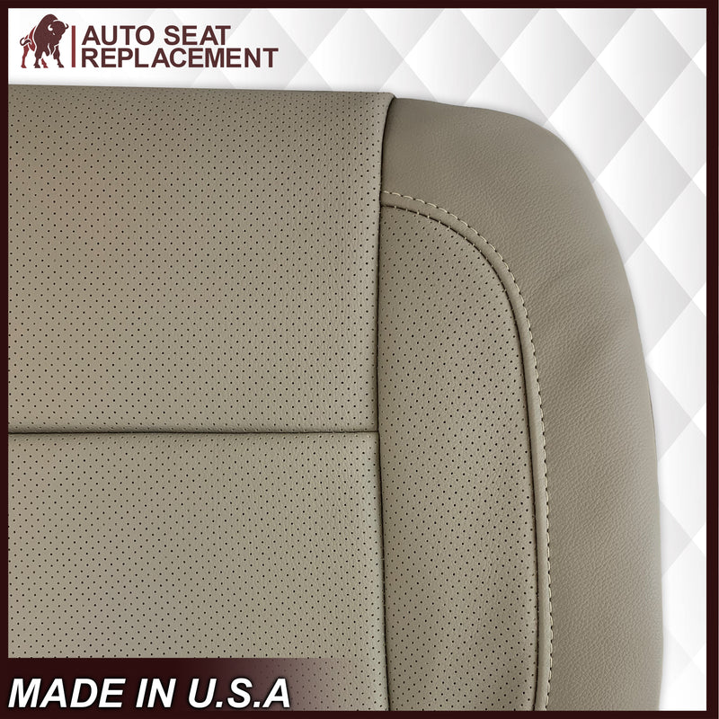 2014 2015 2016 2017 2018 2019 Chevy Silverado Tahoe Suburban & GMC Yukon PERFORATED Leather Seat Cover Replacement in Black, Gray, or Tan - Auto Seat Replacement