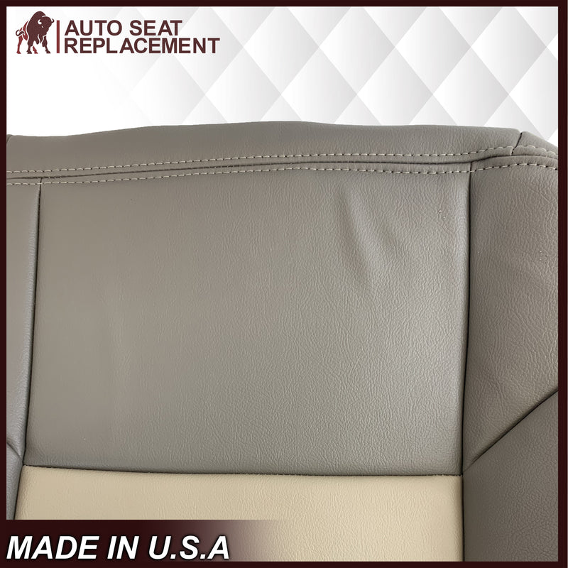 2002 2003 2004 Ford Excursion Eddie Bauer Edition Second Row 60/40 Seat Covers In 2 Tone Tan-Gray: Choose From Variations - Auto Seat Replacement
