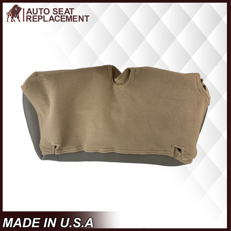 2002 2003 2004 Ford Excursion Eddie Bauer Edition Second Row 60/40 Seat Covers In 2 Tone Tan-Gray: Choose From Variations - Auto Seat Replacement