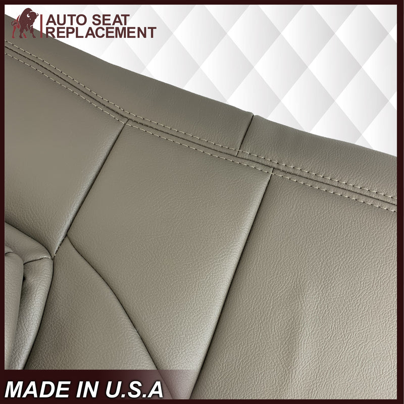 2002 2003 2004 Ford Excursion Eddie Bauer Edition Second Row 60/40 Seat Covers In 2 Tone Tan-Gray: Choose From Variations - Auto Seat Replacement