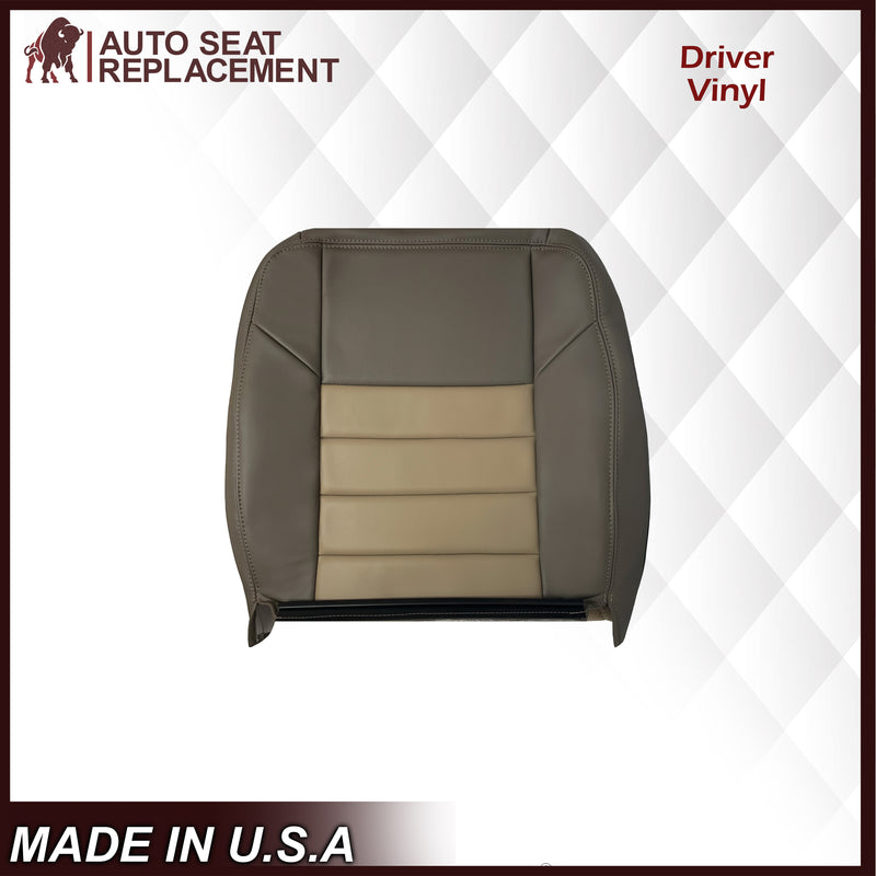 2002 2003 2004 Ford Excursion Eddie Bauer Edition Second Row 50/50 Captain Chair Seat Covers In 2 Tone Tan-Gray: Choose From Variations - Auto Seat Replacement