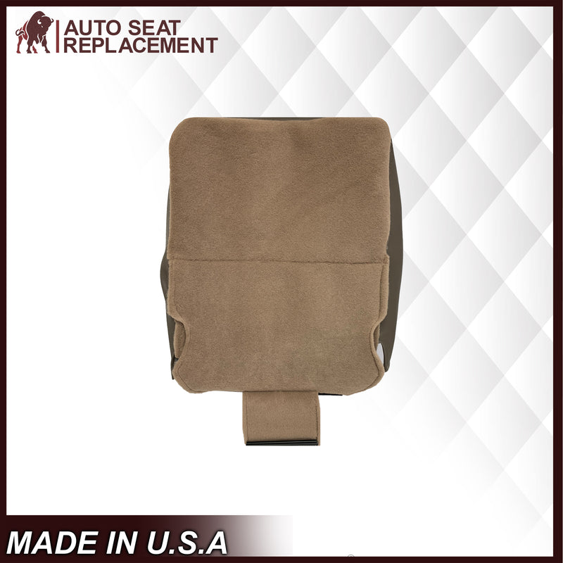 2002 2003 2004 Ford Excursion Eddie Bauer Edition Second Row 50/50 Captain Chair Seat Covers In 2 Tone Tan-Gray: Choose From Variations - Auto Seat Replacement