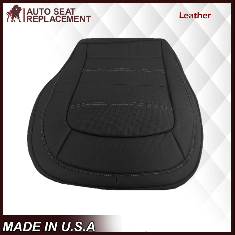2015 - 2022 GMC Canyon DENALI  PERFORATED Replacement Bottom Seat Covers in Jet Black: Choose your side and material