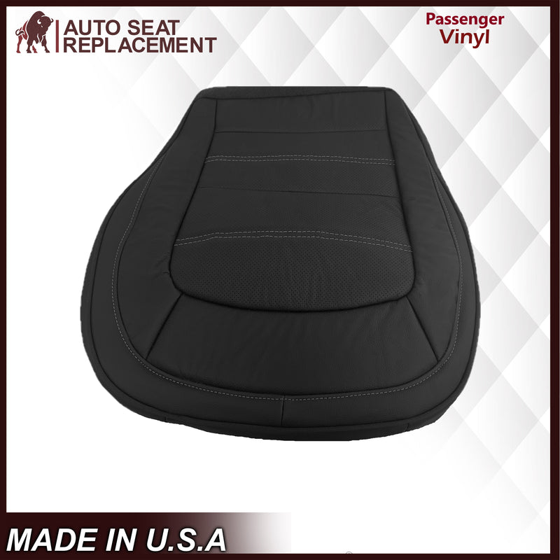 2015 - 2022 GMC Canyon DENALI  PERFORATED Replacement Bottom Seat Covers in Jet Black: Choose your side and material