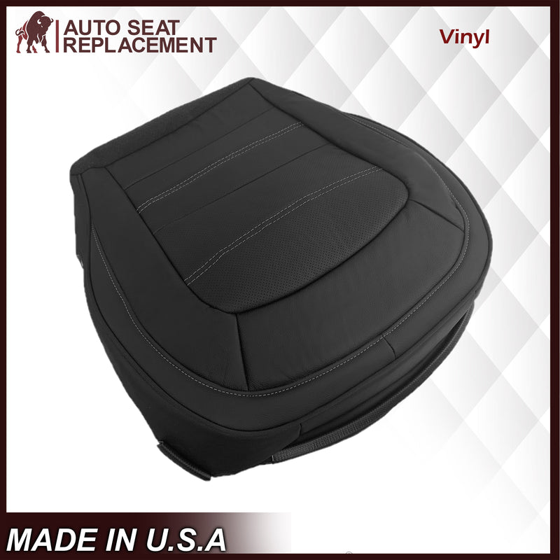 2015 - 2022 GMC Canyon DENALI  PERFORATED Replacement Bottom Seat Covers in Jet Black: Choose your side and material