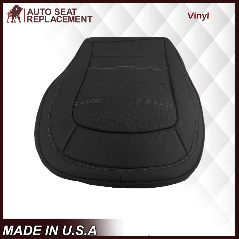 2015 - 2022 GMC Canyon DENALI  PERFORATED Replacement Bottom Seat Covers in Jet Black: Choose your side and material