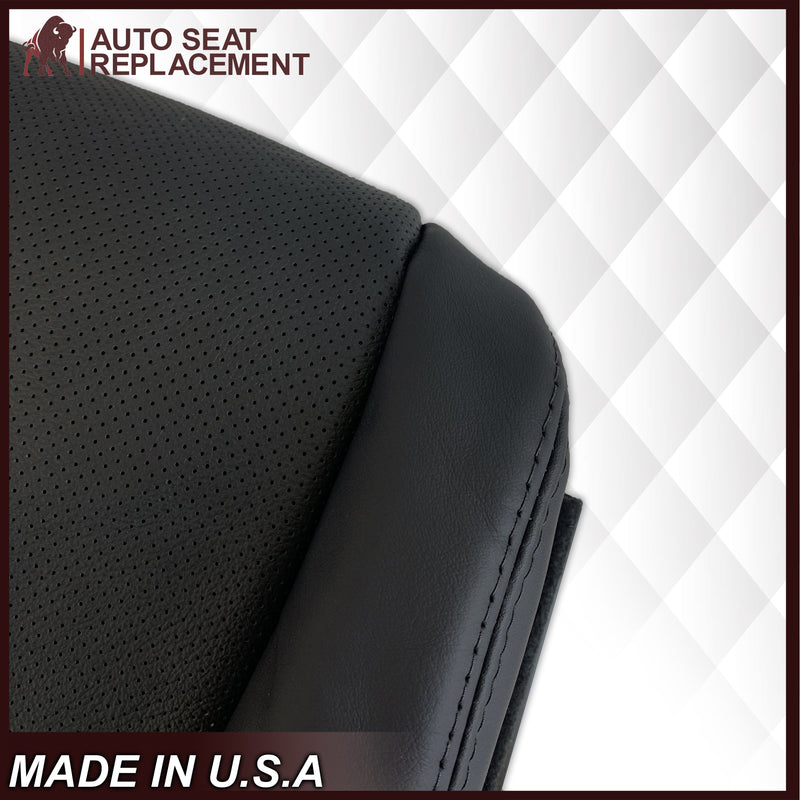 2005 2006 2007 2008 Acura TL Driver Side Bottom Seat Cover in Black Leather or Vinyl - Auto Seat Replacement