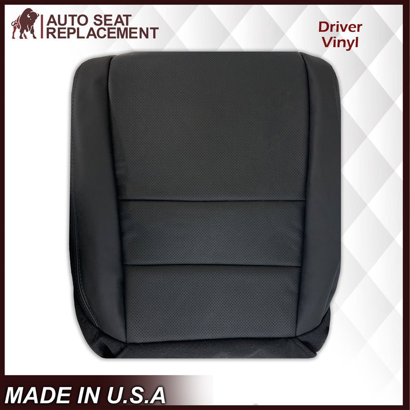 2005 2006 2007 2008 Acura TL Driver Side Bottom Seat Cover in Black Leather or Vinyl - Auto Seat Replacement