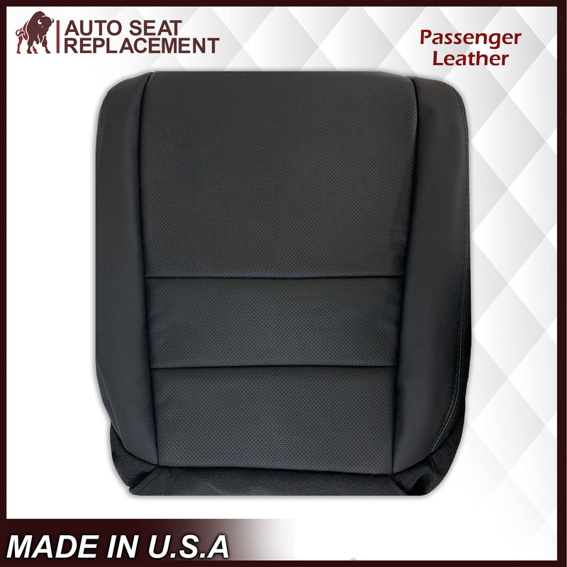 2005 2006 2007 2008 Acura TL Driver Side Bottom Seat Cover in Black Leather or Vinyl - Auto Seat Replacement