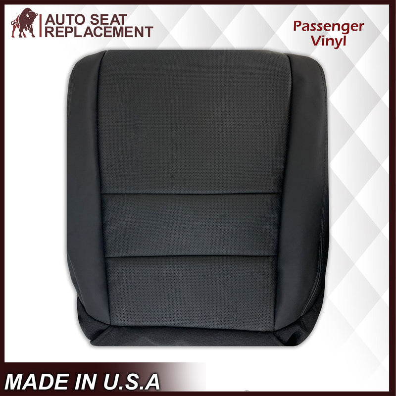 2005 2006 2007 2008 Acura TL Driver Side Bottom Seat Cover in Black Leather or Vinyl - Auto Seat Replacement