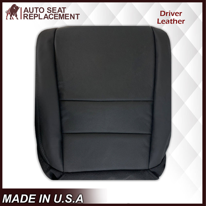 2005 2006 2007 2008 Acura TL Driver Side Bottom Seat Cover in Black Leather or Vinyl - Auto Seat Replacement