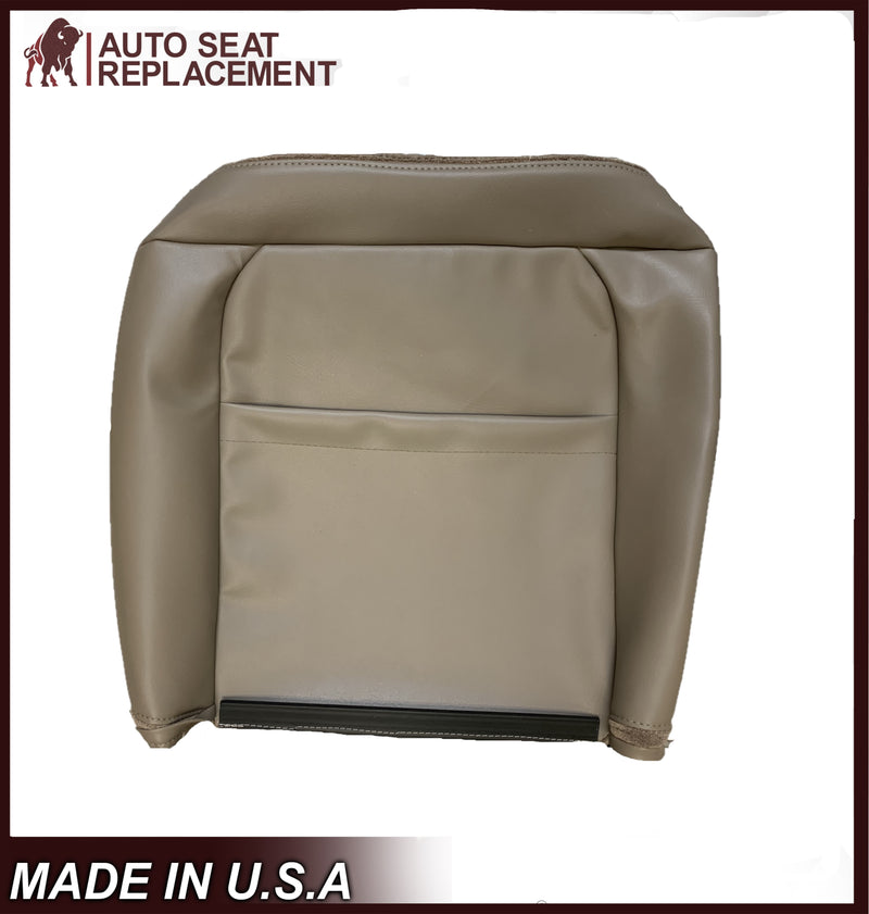 1995-1999 Chevy Silverado Front Row 60/40; Driver 60 Bottom and Driver Top In Tan Cloth and Vinyl Skirt on the sides - Auto Seat Replacement