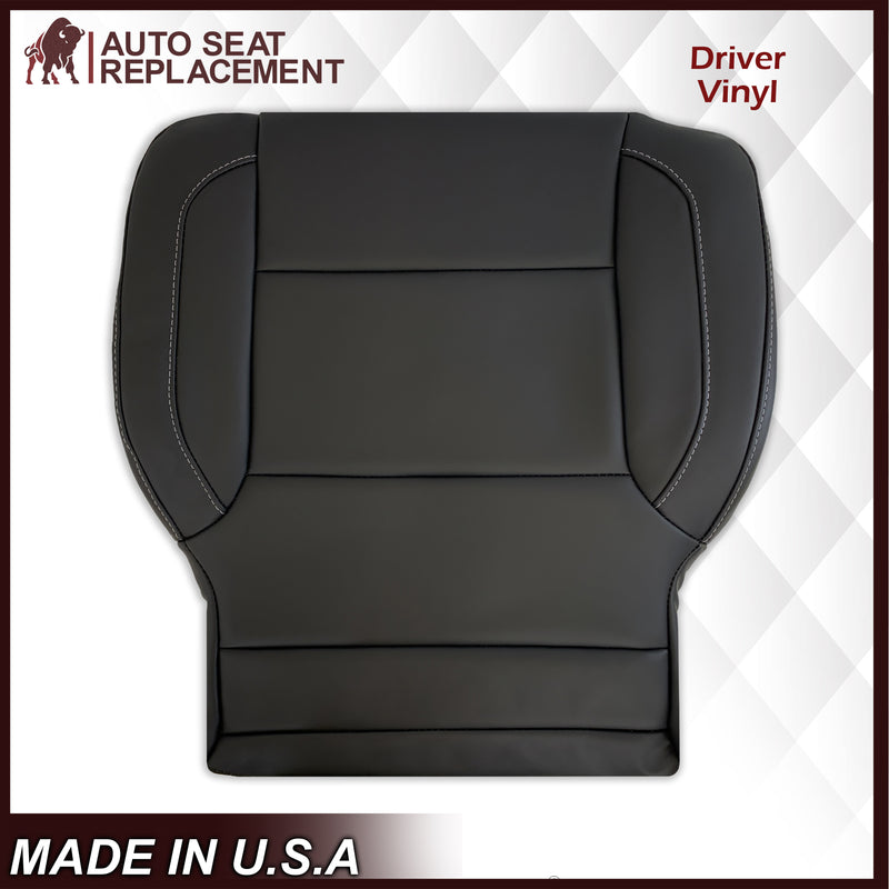 2014 2015 2016 2017 2018 2019 Chevy Silverado Tahoe Suburban & GMC Yukon SOLID Leather Seat Cover Replacement in Black, Gray, or Tan