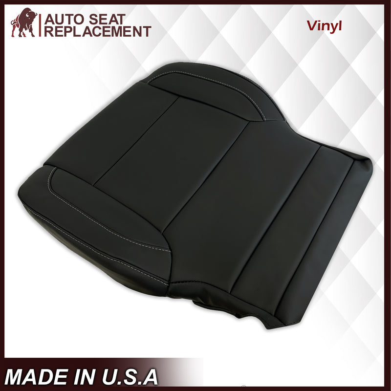 2014 2015 2016 2017 2018 2019 Chevy Silverado Tahoe Suburban & GMC Yukon SOLID Leather Seat Cover Replacement in Black, Gray, or Tan