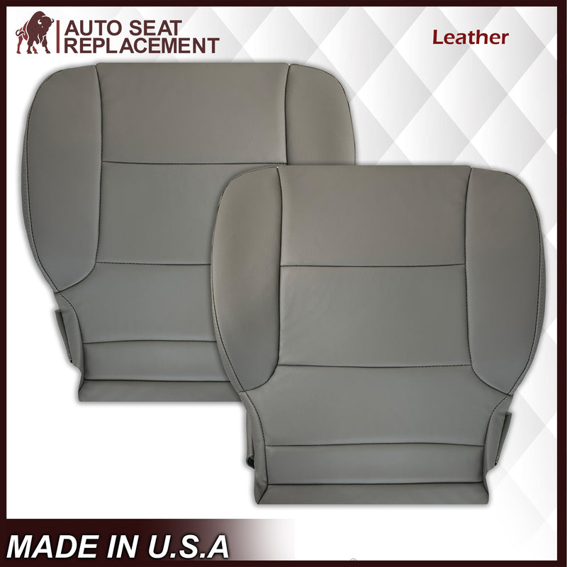 2014 2015 2016 2017 2018 2019 Chevy Silverado Tahoe Suburban & GMC Yukon SOLID Leather Seat Cover Replacement in Black, Gray, or Tan