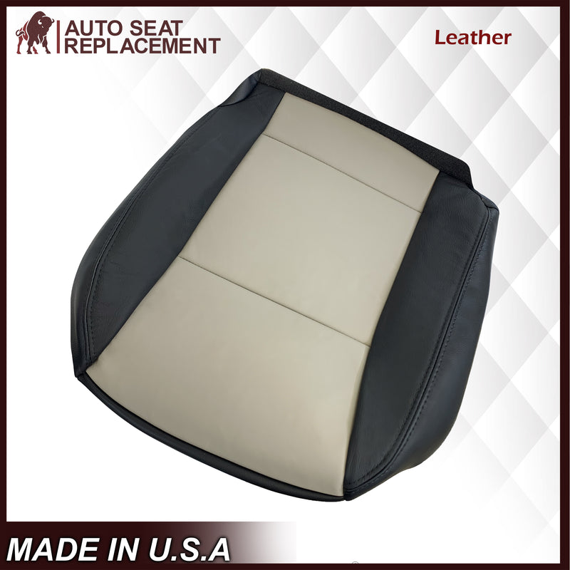 2007 2008 2009 2010 Ford Explorer Sport Trac Seat Covers in 2-Tone Black & Gray (Charcoal Black & Medium Light Stone): Choose Leather or Vinyl - Auto Seat Replacement