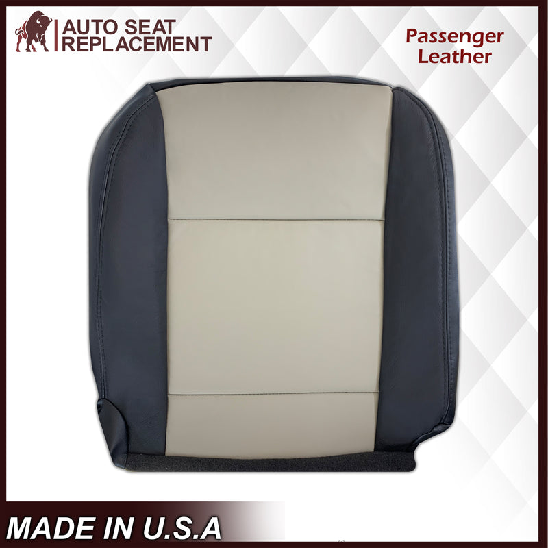 2007 2008 2009 2010 Ford Explorer Sport Trac Seat Covers in 2-Tone Black & Gray (Charcoal Black & Medium Light Stone): Choose Leather or Vinyl - Auto Seat Replacement