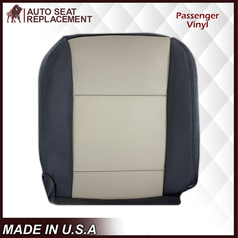 2007 2008 2009 2010 Ford Explorer Sport Trac Seat Covers in 2-Tone Black & Gray (Charcoal Black & Medium Light Stone): Choose Leather or Vinyl - Auto Seat Replacement