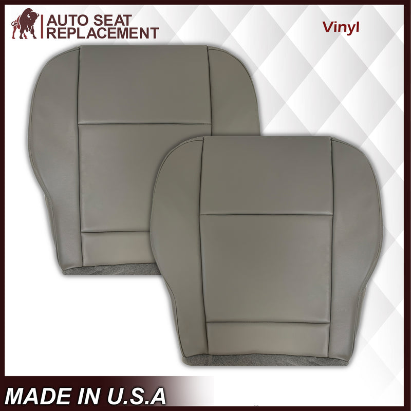 2015-2020 Ford Transit 150 250 350 Van Driver OR Passenger Side Bottom Vinyl Replacement Seat Covers in Gray: Choose Your Side And Position - Auto Seat Replacement