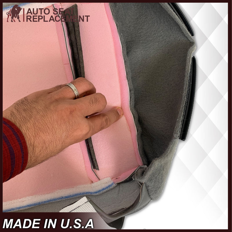 2015-2020 Ford Transit 150 250 350 Van Driver OR Passenger Side Bottom Vinyl Replacement Seat Covers in Gray: Choose Your Side And Position - Auto Seat Replacement