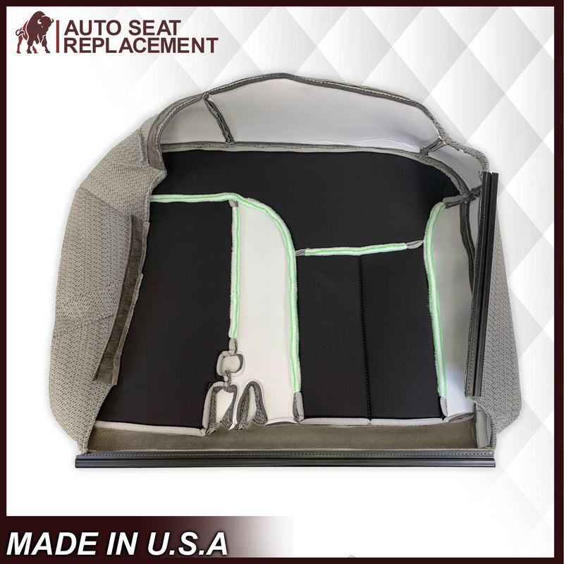 1995 - 1999 Chevy Tahoe & Suburban Gray Cloth 60/40 Replacement Front Seat Covers (Pewter Gray) - Auto Seat Replacement