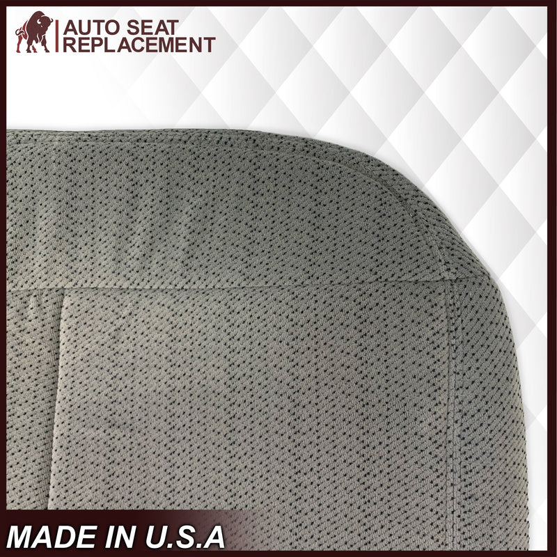 1995 - 1999 Chevy Tahoe & Suburban Gray Cloth 60/40 Replacement Front Seat Covers (Pewter Gray) - Auto Seat Replacement