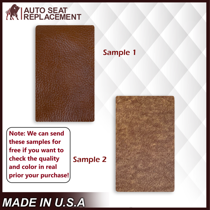 2003 2004 2005 2006 2007 Ford F250 King Ranch Super Duty Full Front Row & Second Row With Full Bench Genuine Leather Seat Covers - Auto Seat Replacement