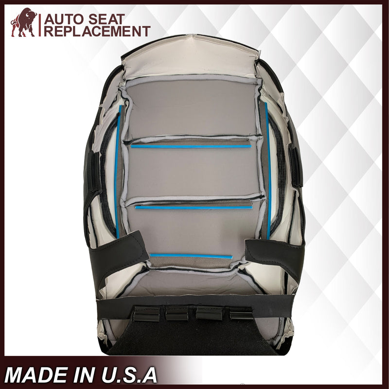 2019-2022 Chevy Silverado & GMC Sierra Perforated Leather Seat Cover Replacement in Black : Choose Your Side & Material - Auto Seat Replacement