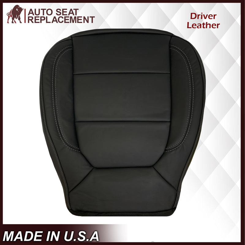 2019-2022 Chevy Silverado & GMC Sierra Non-Perforated Replacement Seat Cover in Black : Choose Your Side & Material