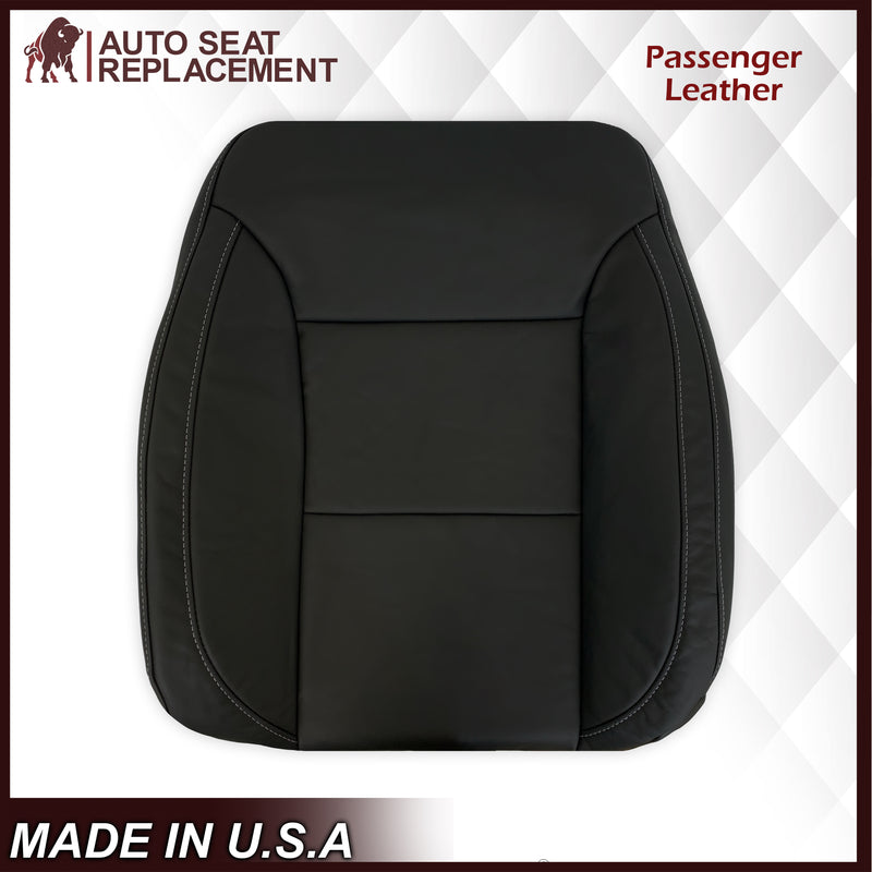 2019-2022 Chevy Silverado & GMC Sierra Non-Perforated Replacement Seat Cover in Black : Choose Your Side & Material