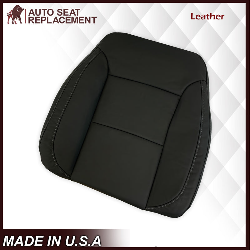 2019-2022 Chevy Silverado & GMC Sierra Non-Perforated Replacement Seat Cover in Black : Choose Your Side & Material
