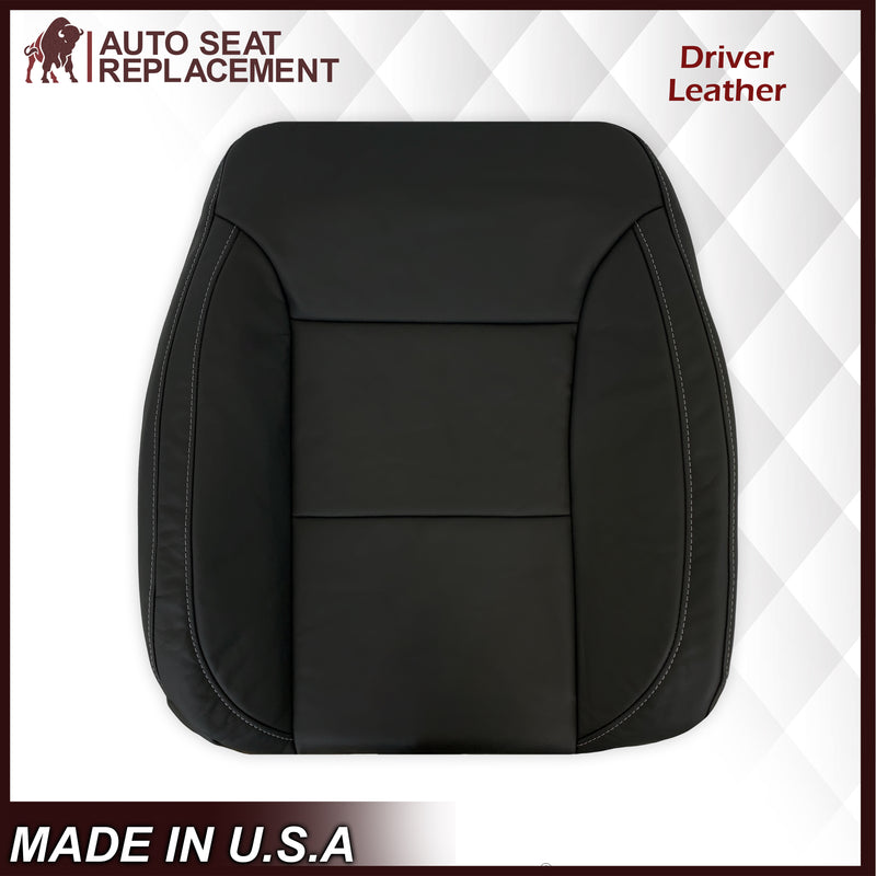 2019-2022 Chevy Silverado & GMC Sierra Non-Perforated Replacement Seat Cover in Black : Choose Your Side & Material