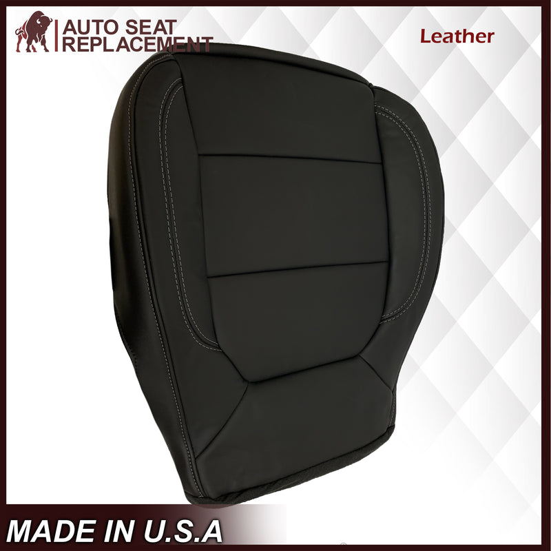 2019-2022 Chevy Silverado & GMC Sierra Non-Perforated Replacement Seat Cover in Black : Choose Your Side & Material