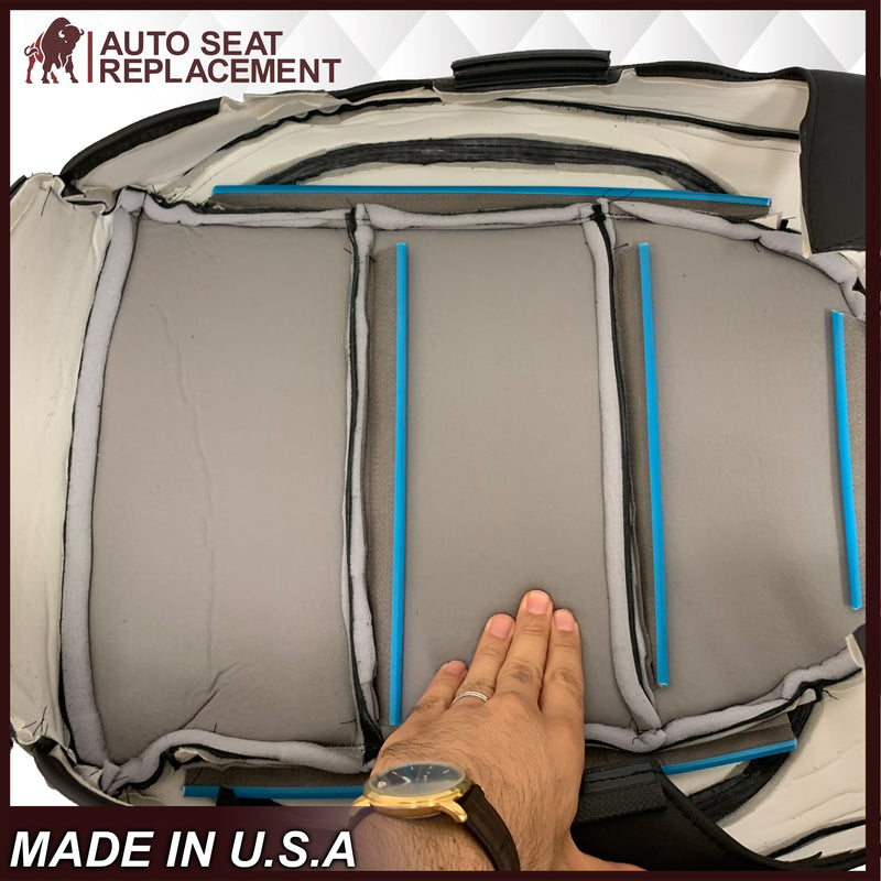 2019-2022 Chevy Silverado & GMC Sierra Non-Perforated Replacement Seat Cover in Black : Choose Your Side & Material
