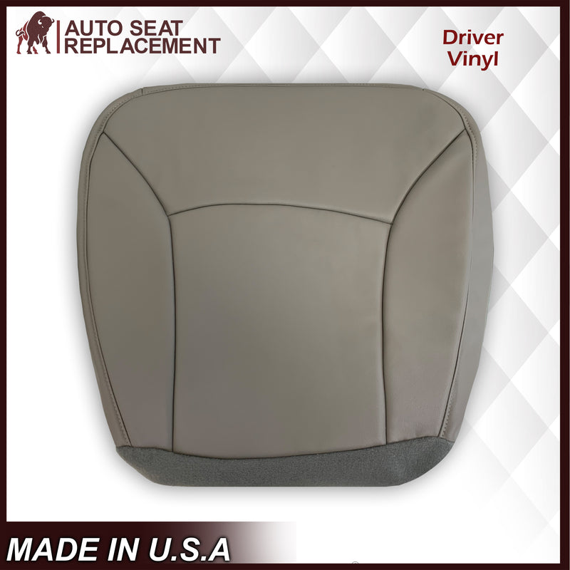 2000-2002 Ford E-Series Econoline Van Replacement Vinyl Seat Cover In Non-Perforated Gray - Auto Seat Replacement